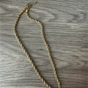 14k Gold Rope Chain Necklace